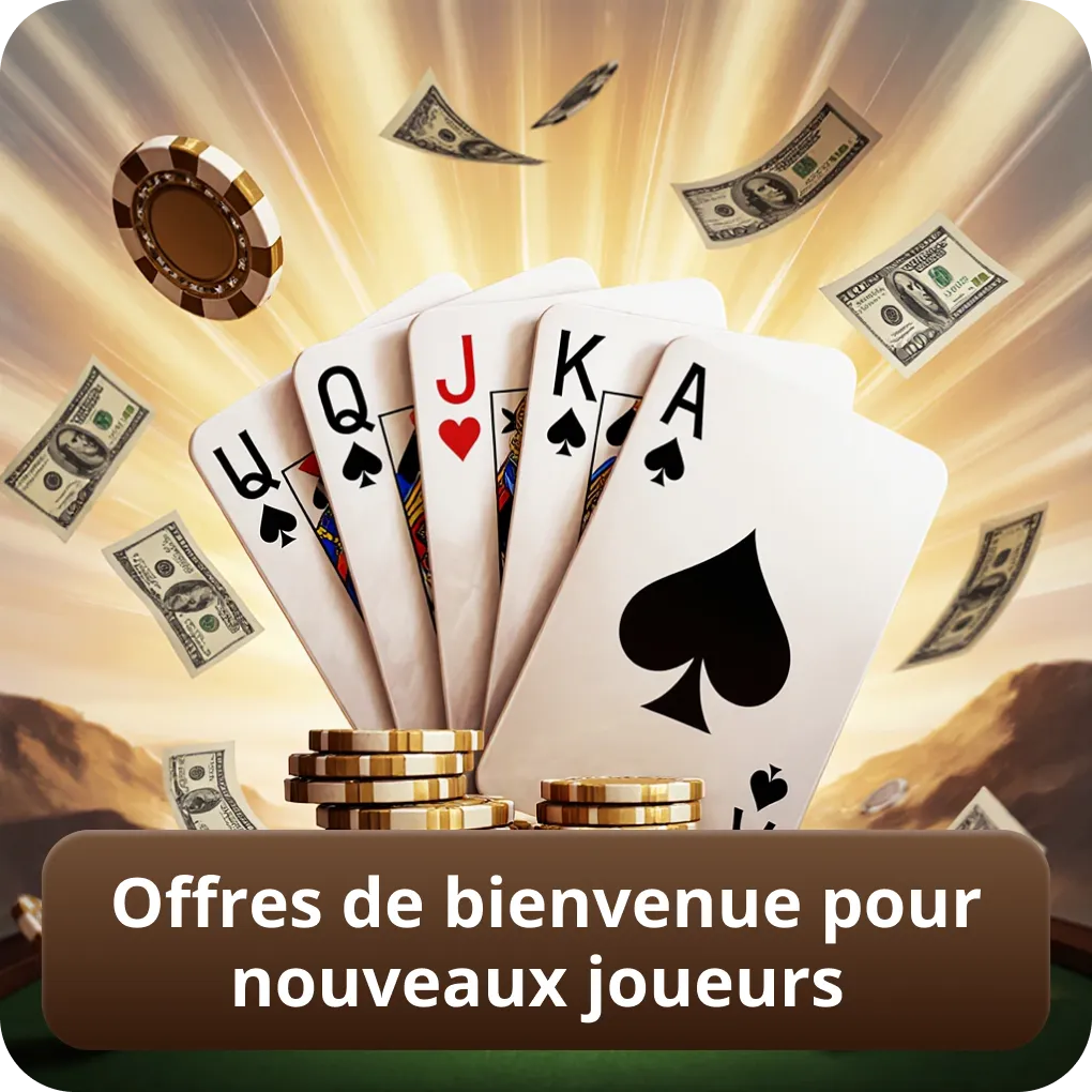 Offres de bienvenue pour nouveaux joueurs