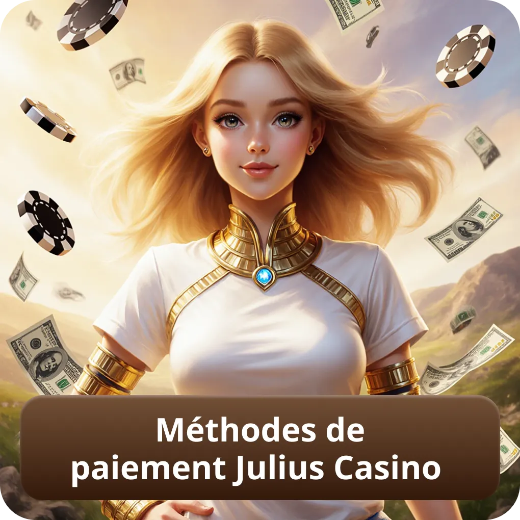 Méthodes de paiement Julius Casino