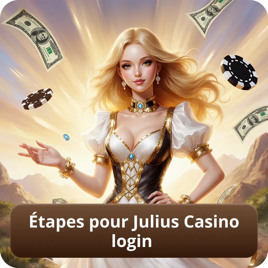 Étapes pour Julius Casino Login