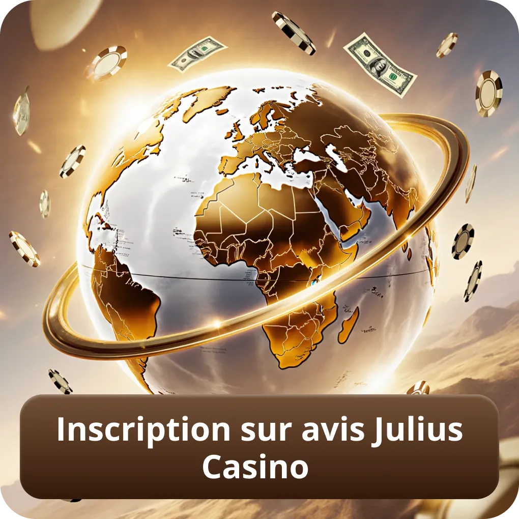 Inscription sur Avis Julius Casino