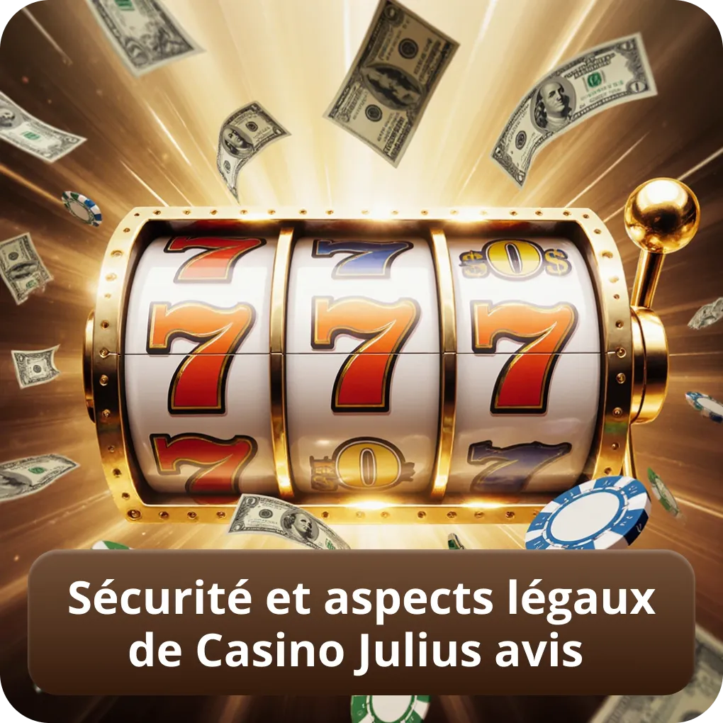 Sécurité et aspects légaux de Casino Julius Avis