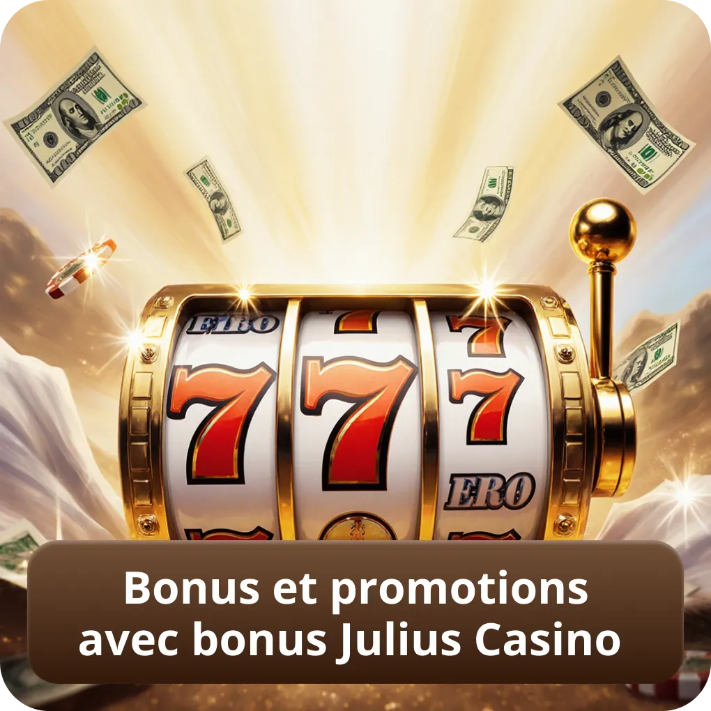 Bonus et promotions avec Bonus Julius Casino